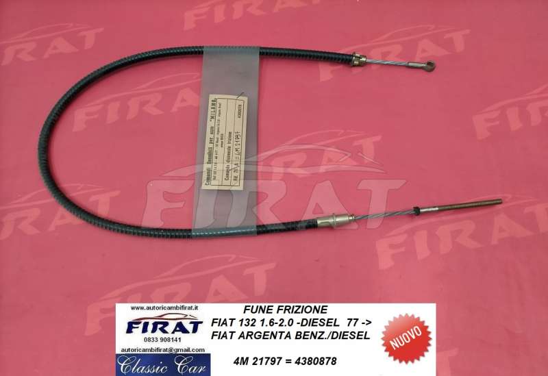 FUNE FRIZIONE FIAT 132 - ARGENTA (21797)